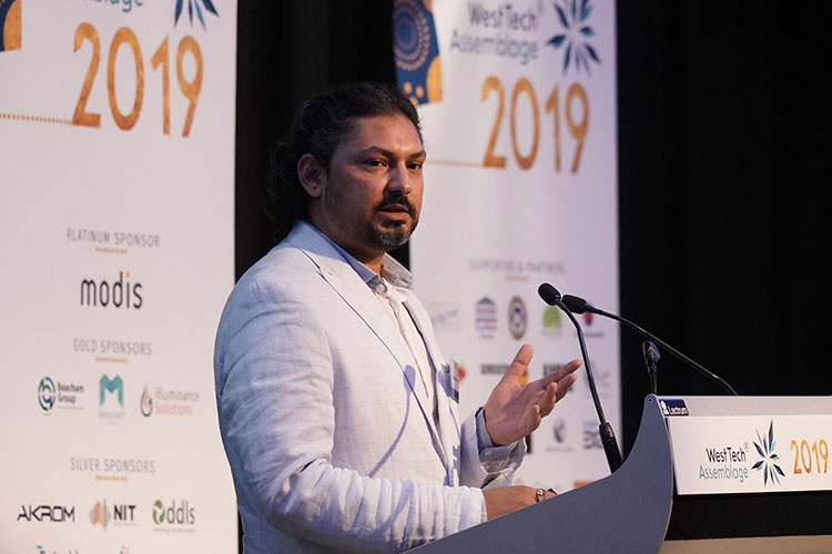 Nilesh Makwana speaking at WTA 2019