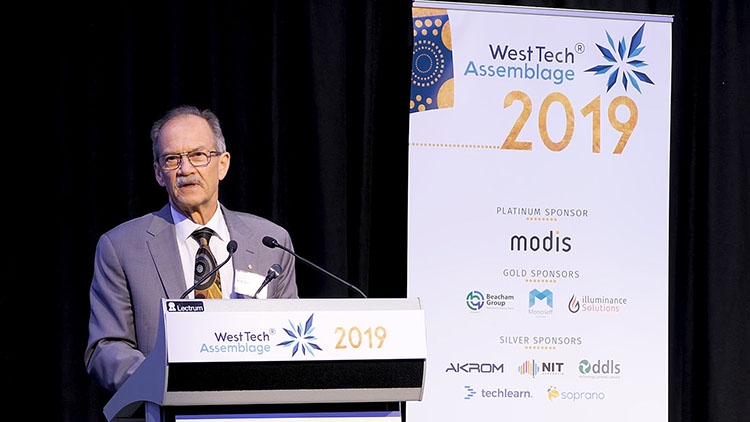 Prof Peter Klinken speaking at WTA 2019