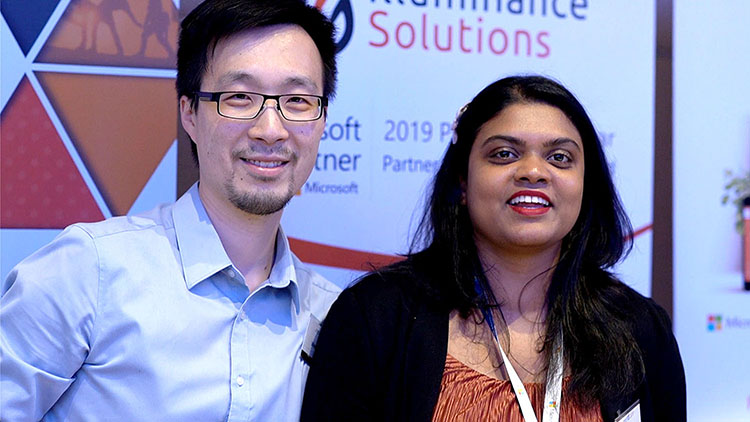 Vincent Lam and Mihi Doraliyagoda from illuminance Solutions at WTA 2019