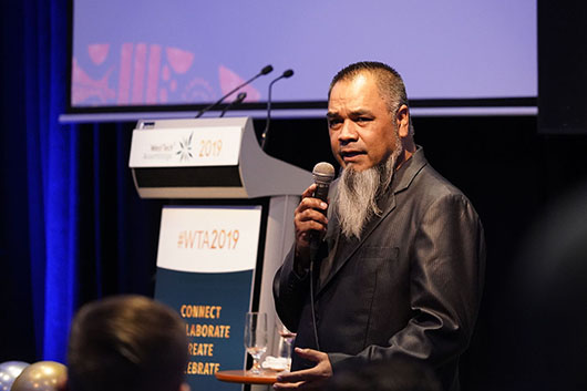 Shaun Nannup doing Welcome to Country at WTA2019
